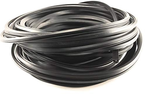Ruban à Joint avec Fil Anti-étirement pour Tous Les systèmes de terrasse Bois WPC Made in Germany Joint d'étanchéité profilé de Remplissage pour Sol Joint 7-10 mm Noir 50 mètre (2x25m)