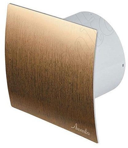 Bathroom Kitchen Toilet Wall Air Ventilation Extractor Fan with Timer and Humidity Sensor 5 125mm Gold