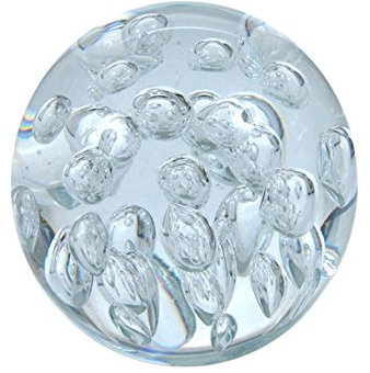 Traumkugel 210 klar mit Luftblasen - Glaskugel, Briefbeschwerer