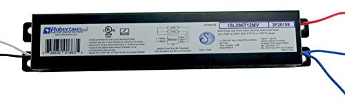 Robertson ISL296T12MV Ballast (3P20158) – 1 or 2 Lamp F96T12 (96W) Fluorescent Electronic Ballast, 120–277V Universal Voltage, Instant Start, Parallel Operation, T12 Ballast for 8ft Lamps (Qty 1 ea.)