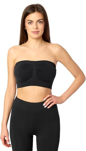 Merry Style Dam Bandeau Top 06 161 (Svart, L-XL)