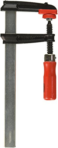 BESSEY Temperguss-Schraubzwinge TGRC20B6 | 200 mm Spannweite | Solide Schraubzwinge mit Tempergussbügel für präzises und zuverlässiges Spannen bei täglichen Arbeiten