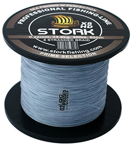 Stork HDx8, 8-Fach geflochtene Premium Angelschnur 600m