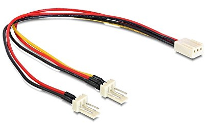 Delock Cable Molex de 3 pines hembra a 2 conectores Molex de 3 pines (0,22 m) 89343