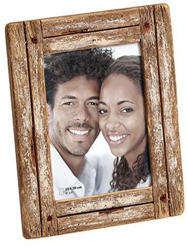 walther design Design Dupla Portraitrahmen 15x20 cm, weiß/Natur YA520W