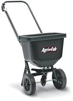Agri-Fab AG45-0409 Streuwagen, zum Schieben, 23 kg, Schwarz