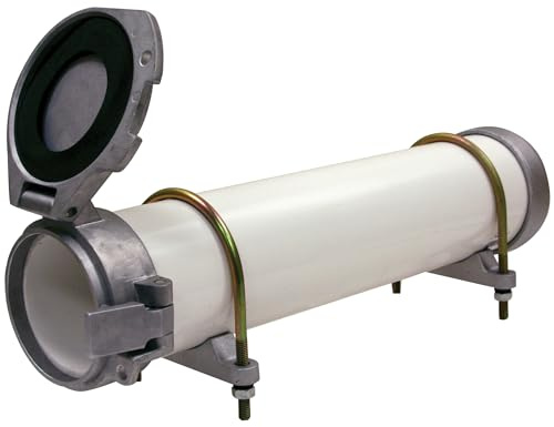 Buyers Products CC600 Hållare i PVC för ledningsrör, kit, 15 cm diameter, monteringsmetallvara ingår, fjäderbelastad spärr, väderbeständig dörrpackning