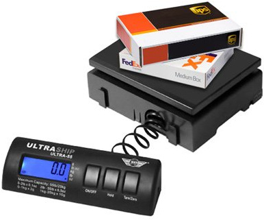 PROMOTION adaptateur secteur OFFERT d'une valeur de 6.5 euros - Balance électronique postale idéale pour l'expédition pèse-colis pèse-lettres jusqu'à 34kg