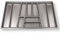 ORGA-BOX® II Besteckeinsatz für Nobilia 90er Schublade bis 07/2012 (462 x 805 mm BITTE MESSEN SIE IHR SCHUBLADENINNENMAß!) silbergrau