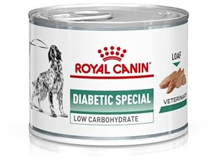 Royal Canin Veterinary Diabetic Special Low Carbohydrate S/O Mousse | 12 x 200 g | Aliment diététique complet pour chiens | Peut aider à réguler la glycémie