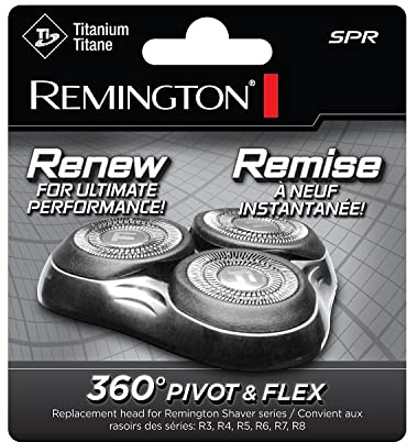 Remington SPRCDN Universal Rotary Replacement Shaver Head, Black | Doppelspurschneider mit Titan-Klingen, leicht zu reinigen und zu wechseln, verbesserte Passform mit einteiligem Design