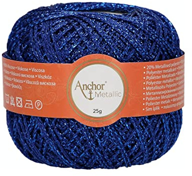Anchor Artiste Metallic 4716400-00320 blau Effektgarn
