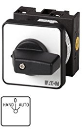 Eaton T0 Nockenschalter 20 A, 3, 1-phasig, 3-Stufen Handkipphebel Schraube, 45 °-Wurfwinkel