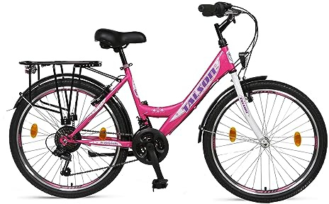 24 Zoll MÄDCHEN Fahrrad 21-Gang Shimano SCHALTUNG ALUFELGEN Beleuchtung NEU Nr:TMX