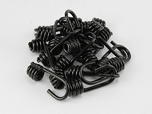 10 Stück 8mm Spiralhaken Haken für Expanderseil, Seil, Plane, Spanner, Banner