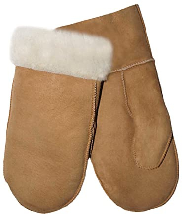 Lekra Lammfell Fausthandschuh Cognac - Größe 10