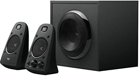 Logitech Z623 Lautsprecher-System mit Subwoofer, Satter Bass, 400 Watt Spitzenleistung, THX-Zertifiziert, 3.5mm & Cinch-Eingänge, Multi-Device, EU Stecker, PC/PS4/Xbox/TV/Smartphone/Tablet - Schwarz