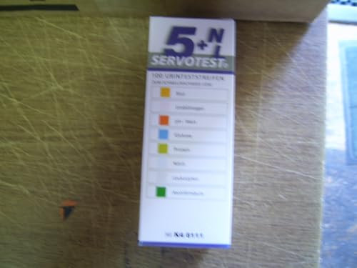 Servotest 5+NL Acero de la tira de orina test Pieza 100