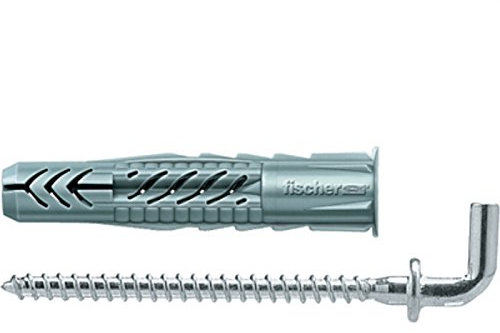 Universaldübel UX mit Rand und Winkelhaken - 8x50-25 Stück - Fischer Dübel