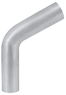 HPS AT60-200-CLR-312 6061 T6 Aluminum Elbow Pipe Tubing, 16 Gauge, 60 Degree Bend, 2 OD, 0.065 Wall Thickness, 3 1/8 Center Line Radius