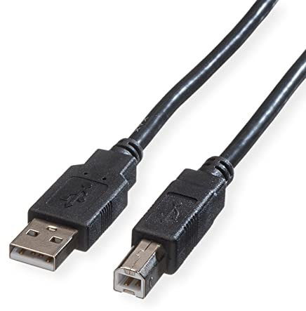 ROLINE USB 2.0 Kabel, Typ A-B, schwarz, 3 m