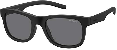 Polaroid, pld 8020/s occhiali da sole, Occhiali da sole bambini e ragazzi, rubber black, 46