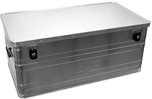 ALUTEC 2031140 Aluminiumbox B140 mit Zylinderschloss, 900 mm x 490 mm x 380 mm