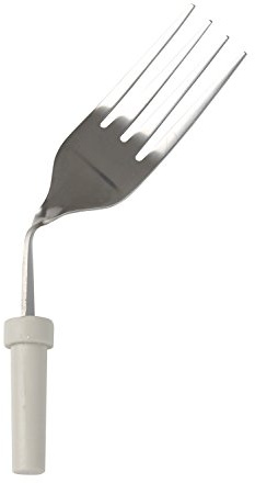 Homecraft Kings Angled Cutlery Utensils, Left Handed Fork, (Eligible for VAT Relief in the UK) Adaptive Dining Aid for Limited Wrist or Arm Movement, Elderly, Disabled, Arthritis, Make Eating Easier