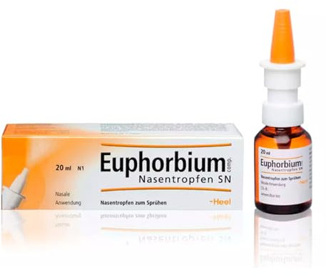 Euphorbium compositum Tropfen und Nasenspray von Heel – Natürliche Unterstützung bei Schnupfen und Nasennebenhöhlenproblemen | Für Erwachsene und Kinder | Frei von Konservierungsstoffen