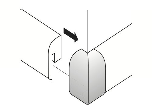 Parador Außenecken Typ 2 für Sockelleisten SL 2 / Alu-Optik