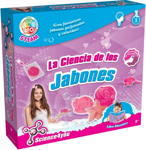 Science4you La Ciencia de los Jabones para Niños 7 8 9+ Años – Hace Tus próprios Jabones Perfumados, Juguete Educativo y Científico, Regalo de Belleza para Niñas y Niños 7 8 9+ Años
