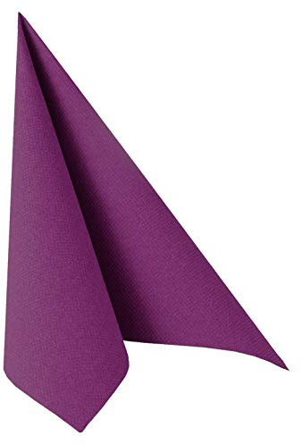 PAPSTAR 10820 Royal Collection - Juego de 50 servilletas (Pliegue 1/4, 40 x 40 cm), Color Morado
