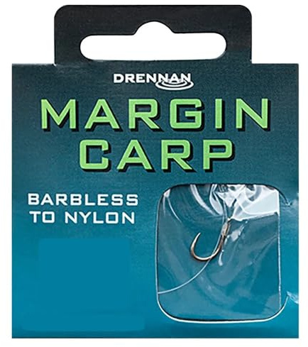 Drennan Margin Carp Barbless Hooks To Nylon 8 To 8lb Qty 8