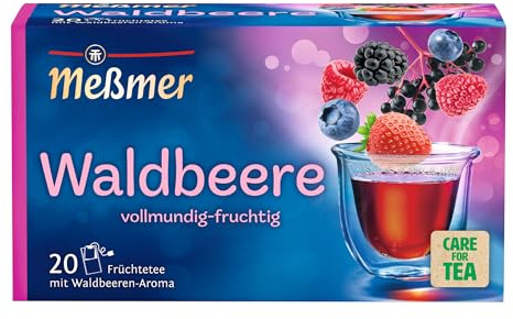 Meßmer Waldbeere | 20 Teebeutel | Vegan | Glutenfrei | Laktosefrei
