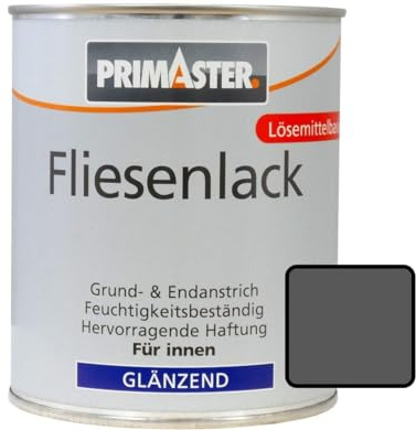 Primaster Fliesenlack grau 750 ml für Innen Lack leicht zu verarbeiten