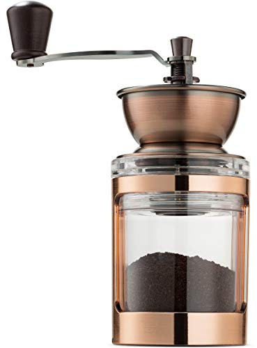MITBAK Manual Coffee Grinder With Adjustable Settings| Sleek Hand Coffee Bean Burr Mill Great for French Press, Turkish, Espresso & More | Premium Coffee Gadgets are an Excellent For Coffee Lovers