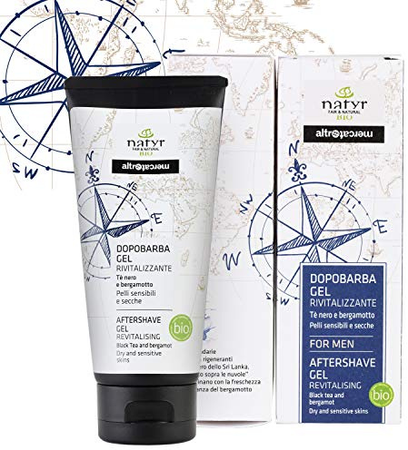 NATYR - Andermarkt - Aftershave Gel - Revitalisierend - Schwarzer Tee und Bergamotte - Bio - 100 ml