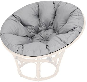 Acolchado para sillón Papasán, Acolchado, Acolchado de Repuesto Papasan, diámetro 114 cm, cojín de Suelo Acolchado, Manta para Gatear, sillón Colgante, Ceniza