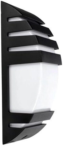 EDO Applique Murale Exterieur ZOFIN, lampe murale en aluminium noir IP44, applique murale avec douille E27, max. 1x40 Watt, Eclairage Décoration Lumière, lampe d'entrée pour ampoules LED, EDO777354