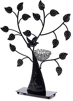 MUSUMI Espositore per Gioielli ad Albero, scaffale per Gioielli in Metallo, espositore per Collana e Orecchini