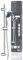 EISL WELLY Stangenbrauseset DX6051CSB, Handbrause mit Schlauch und Halterung, inklusive Wasserspardichtung, Duschkopf mit Schlauch, chrom