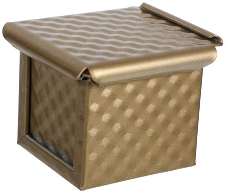 Cabilock Metal Baking Loaf Pan Square Toast Bread Baking Pan Cake Loaf Metal Molds for Bread Non-Stick