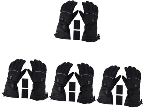 BESPORTBLE 4paare Beheizbare Handschuhe Für Männer Und Frauen USB Wärmen Handinnenfläche Und Handrücken Für Skifahren Snowboarden Und Andere Outdoor-Sportarten