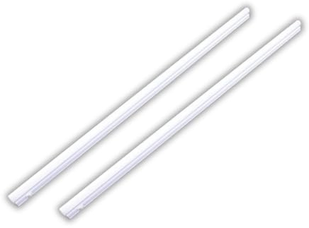 LUXULA 2 Stück LED Unterbauleuchte 90cm, 12W 1080lm, 4500K, 875x22x36mm | mit Schalter, 4500K Neutralweiß, verknüpfbar, Unterschrankleuchte, Lichtleiste 230V für Küche und Werkstatt