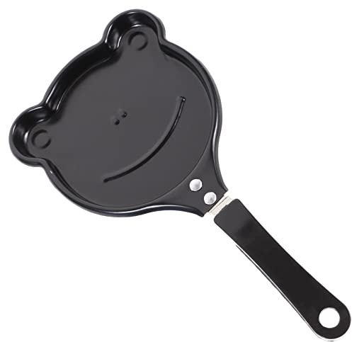 Homoyoyo Antihaft Eierpfanne Froschform Kleiner Bratpfanne mit Hitzebeständigem Griff Antihaftbeschichtet für Spiegeleier Pfannkuchen und Andere Speisen