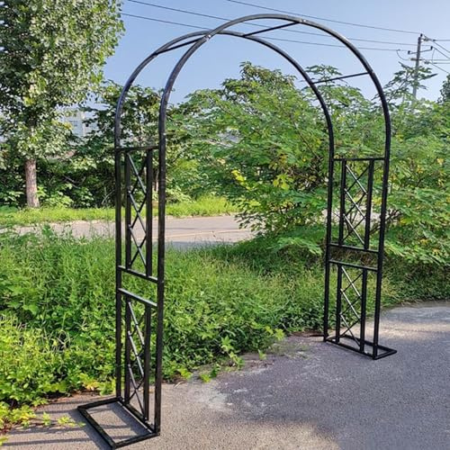 Arche de Jardin en métal, 140cm~340cm de Large Arceau à Rosier, Arche de Rosiers Vigne Mariage,pour Grimper, vignes et Plantes, Mariage, décoration de fête