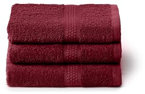 Caleffi Juego de Toallas de baño pequeñas 3X, 40 x 60 cm, algodón 100% Suave y Absorbente para baño, Cara y Uso Diario, Toallas Bidet, Toalla de Invitados Resistente a los Lavados