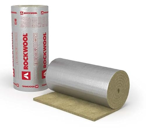 ROCKWOOL KLIMAMAT 40 mm x 6 m x 1 m - Matelas à lamelles en laine de roche de différentes tailles – Isolation de haute qualité pour systèmes de ventilation et climatisation
