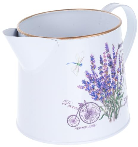 MUELODSIC Vase en MéTal RéTro 7.28X5.00X4.61 Pouces avec Motif Floral Mini Arrosoir DéCoratif pour Plantes D'IntéRieur Et Jardin Vase À Fleurs Vintage Polyvalent pour Maison Et Salon