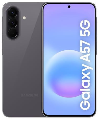 Samsung Galaxy A57 5G, Slim Smartphone, Awesome Intelligence Features, 8GB, 256GB Storage, 50MP Wide-Angle Camera, Up To 2-Day Runtime, Awesome Charcoal, 3 Year Extended Warranty (UK Version)